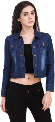 Fashmad Full Sleeve Printed, Dyed/Ombre Women Denim Jacket