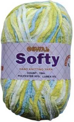 JEFFY Oswal Blanket Softy Motu Thick Yarn (1 ball/150 Gram Each) Used with Knitting Needles, Crochet Needles Wool Yarn for Knitting (Multi) -Pack of 4 (600 gm) Shade no.6