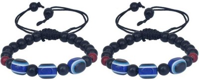 Ligament Fabric, Crystal, Alloy Bracelet Set(Pack of 2)