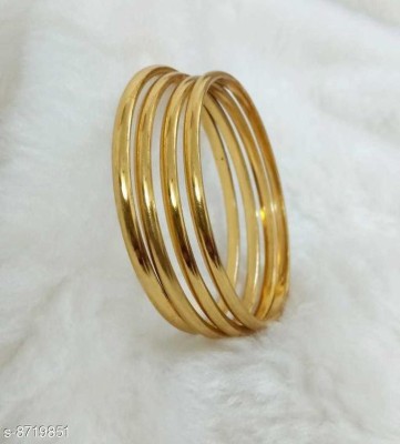 Shree Enterprises Brass Gold-plated Bangle Set(Pack of 4)