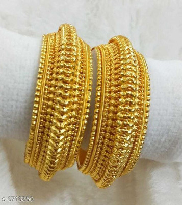 Shree Enterprises Brass Gold-plated Bangle Set(Pack of 2)