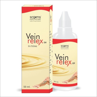 SCORTIS HEALTH CARE Vein Relex Varicose Veins Spider Veins Pain Relief Ayurvedic Oil, Legs, Feet, Nerves Liquid(50 ml)