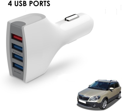 KOZDIKO 21 W Turbo Car Charger(White, With USB Cable)