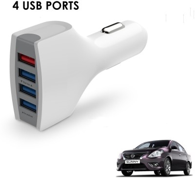 KOZDIKO 21 W Turbo Car Charger(White, With USB Cable)