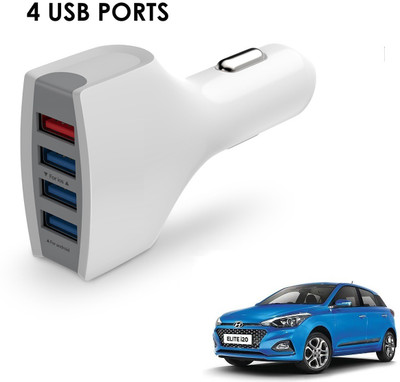 KOZDIKO 21 W Turbo Car Charger(White, With USB Cable)