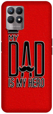 itrusto Back Cover for realme 8i , realme 8i My DAD Is My Hero BACK COVER(Multicolor, Pack of: 1)