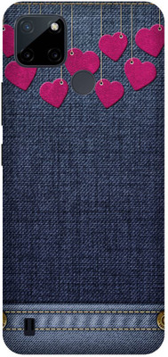 itrusto Back Cover for realme C21Y , realme C21Y Pink Hearts BACK COVER(Multicolor, Pack of: 1)