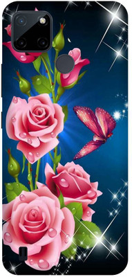 itrusto Back Cover for realme C21Y , realme C21Y Red Roses BACK COVER(Multicolor, Pack of: 1)