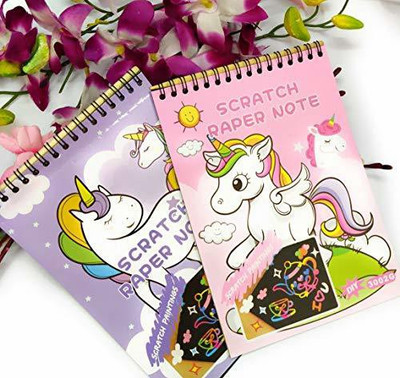 AMANVANI unicorn A5 Notebook ruled 60 Pages(Multicolor, Pack of 2)