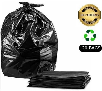 Global Venders 120 Pieces Biodegradable Garbage Bags of 20 x 24 Inch Medium 20 L Garbage Bag  Pack Of 120(120Bag )