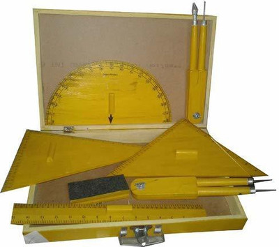M I Enterprises Art No 1002 Geometry Box(Yellow)