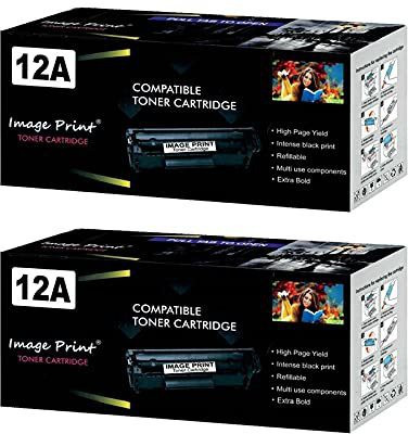 IMAGE PRINT Image Print 12A / Q2612A Toner Cartridge Compatible with Hp 1010/ 1010W/ 1012/1015/ 1018/1020/ 1022/ 1022N/ 1022Nw/ M1005 MFP Series(Pack 2) Black Black Ink Toner Powder IMAGE PRINT Image Print 12A / Q2612A Toner Cartridge Compatible with Hp 1010/ 1010W/ 1012/1015/ 1018/1020/ 1022/ 1022N/ 1022Nw/ M1005 MFP Series(Pack 2) Black Black Ink Toner Powder