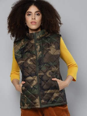 SASSAFRAS Sleeveless Printed Women Jacket