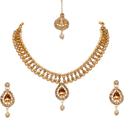 Padmavati Alloy Gold-plated Multicolor Jewellery Set(Pack of 1)