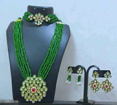 Dsara Creations Alloy Gold-plated Multicolor Jewellery Set(Pack of 1)