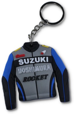 MAG BEE Rubber Bike Jacket Double Side printed- 1 Pcs Key Chain