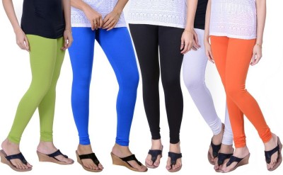 TCG Churidar  Ethnic Wear Legging(Multicolor, Solid)