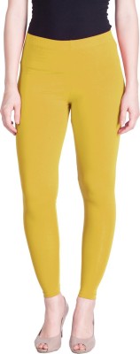 Lyra Ankle Length  Ethnic Wear Legging(Yellow, Solid)