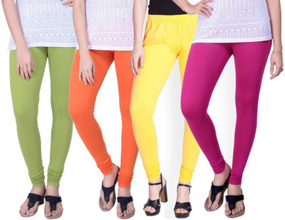 TCG Churidar  Ethnic Wear Legging(Multicolor, Solid)
