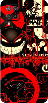 Jeeva Creation Samsung Galaxy F12 Mobile Skin(Ultra Super Red Graffiti Skin With High Matte Finish.)