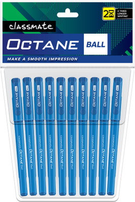 Classmate Octane Ball pen Ball Pen(Pack of 10, Ink Color - Blue)