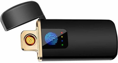 Jeteck USB Charging Finger Touch Cigarette Pocket Lighter (BLACK) Pocket Lighter(black)