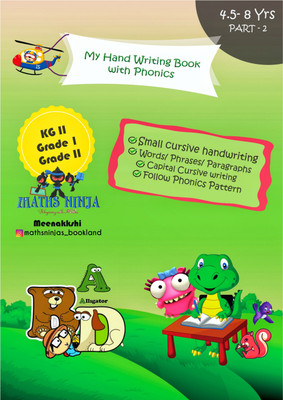 Cursive Handwriting Book Based On Phonics By Mathsninjas Bookland(Paperback, Meenakshi Garg)