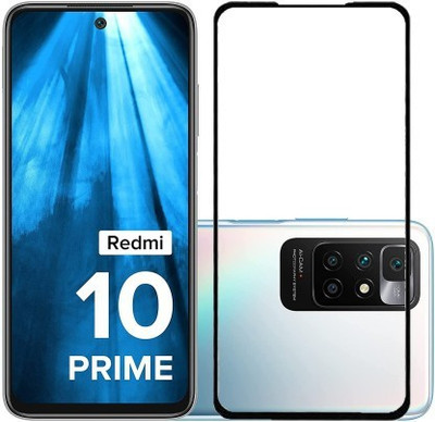 vmt stock Front and Back Tempered Glass for vmt stock Edge To Edge Tempered Glass for Redmi 10 Prime(Pack of 1)
