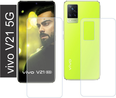 raxxy Front and Back Screen Guard for Vivo V21 5G(Pack of 2)