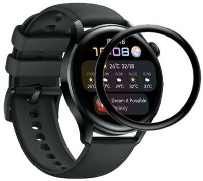CallSmith Screen Guard for Huawei Watch 3 Pro, Full Cover 3D Curved Plating Soft PMMA Film Screen Protector(Pack of 1)