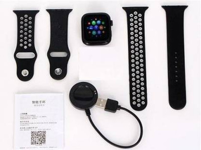 NKL Smartwatch 023 Series 6 Calling Like Heart rate, Blood Pressure ,Sleep monitor Smartwatch(Black Strap, FREE)