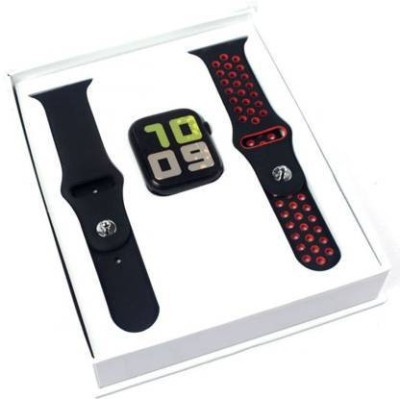 NKKL Dual Strap Belt 55 Series6 Smart Watch(Black Strap, Size : FREE)
