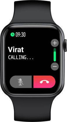 NKL Smartwatch 011 Series 6 Calling Like Heart rate, Blood Pressure ,Sleep monitor Smartwatch(Black Strap, FREE)