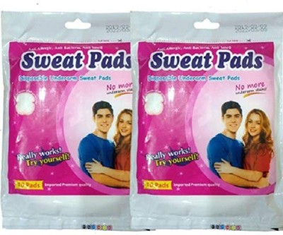 WiiBross Sweat Clear Breathable and Deodorizing Underarm Sweat Pads (Pack of 20) Sweat Pads