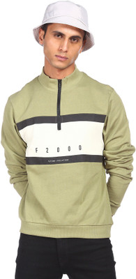 FLYING MACHINE Full Sleeve Color Block Men Sweatshirt