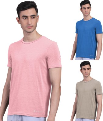 FREECULTR Solid Men Round Neck Multicolor T-Shirt