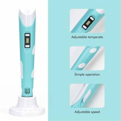 CrazyBuy 3D Pen-2 Professional | 3D Printing Drawing Pen with 3 x 1.75mm ABS/PLA Filament for Creative Modelling, Project and Education Purpose 3D Printer Pen 3D Printer Pen