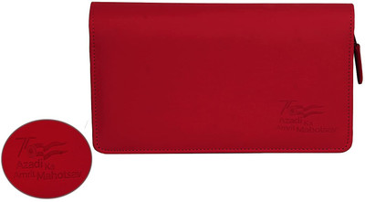 Sukeshcraft Multiple Cheque Book Holder PU -27 Slots (Cork Mehroon)(Maroon)