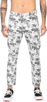 FLYING MACHINE Regular Fit Men Grey, White Trousers