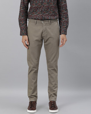 RARE RABBIT Slim Fit Men Grey, Blue Trousers