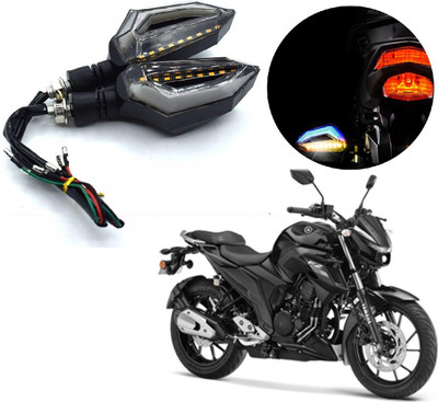 AuTO ADDiCT Front, Rear LED Indicator Light for Yamaha FZ16(Blue, Yellow)