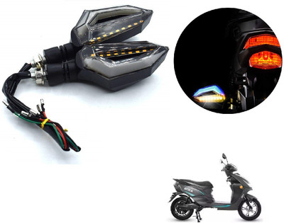 AuTO ADDiCT Front, Rear LED Indicator Light for Hero Kine(Blue, Yellow)
