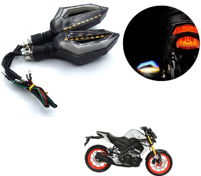 AuTO ADDiCT Front, Rear LED Indicator Light for Yamaha Moto Corp Duet(Blue, Yellow)