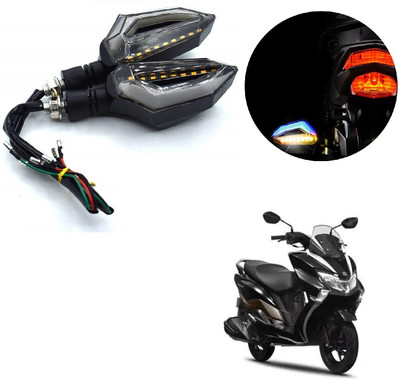 AuTO ADDiCT Front, Rear LED Indicator Light for Suzuki Streek(Blue, Yellow)