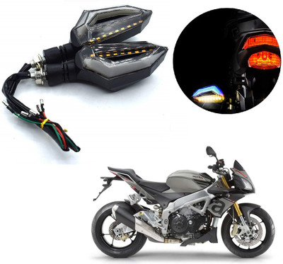 AuTO ADDiCT Front, Rear LED Indicator Light for GM Flame DS125(Blue, Yellow)