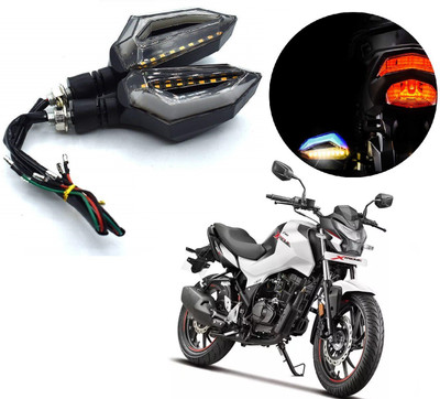 AuTO ADDiCT Front, Rear LED Indicator Light for Hero Xtreme(Blue, Yellow)