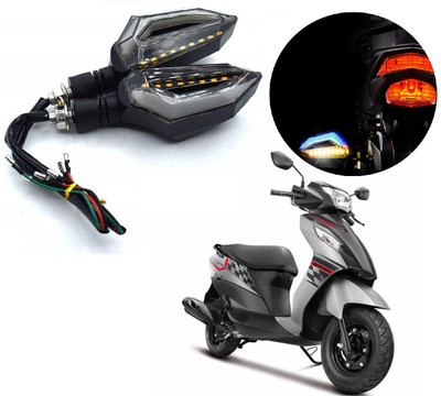 AuTO ADDiCT Front, Rear LED Indicator Light for Suzuki Lets(Blue, Yellow)