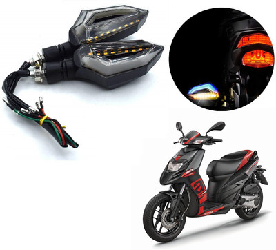 AuTO ADDiCT Front, Rear LED Indicator Light for GM Flame DS125(Blue, Yellow)