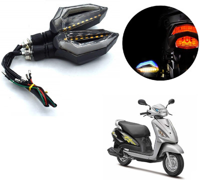 AuTO ADDiCT Front, Rear LED Indicator Light for Suzuki Swish 125(Blue, Yellow)