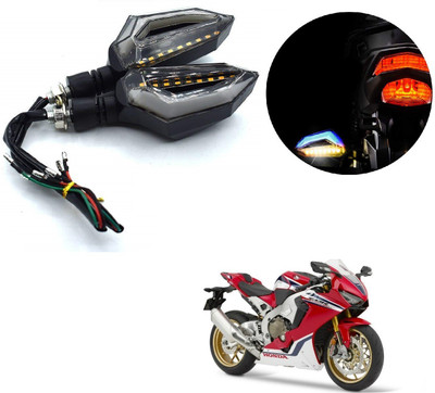 AuTO ADDiCT Front, Rear LED Indicator Light for Honda CBR 250R(Blue, Yellow)